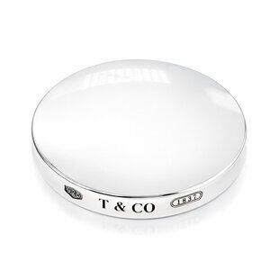 Tiffany & Co 1837 Compact Round Purse Mirror in Silver